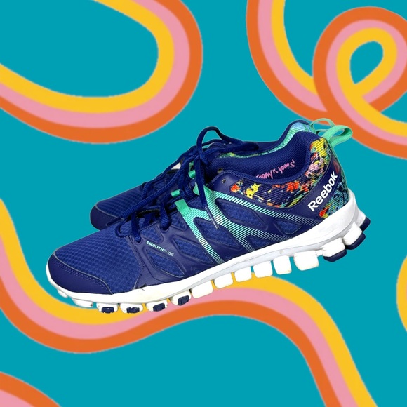 SALE ‼️Reebok Realflex fushion trainer sneakers shoes running hiking walking - Picture 2 of 8